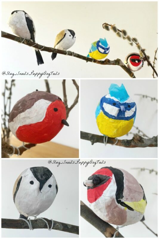 Paper Mache Birds - Red Ted Art - Kids Crafts